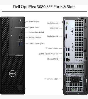 Refurbished Dell OptiPlex 3080 SFF i5-10500 Core i5, Intel, 32GB, 1 TB